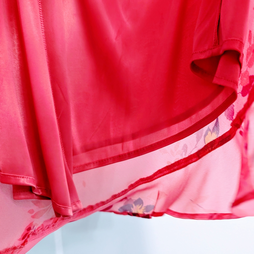 Express Pink Asymmetrical Ruffled Skirt - Picture 4 of 6